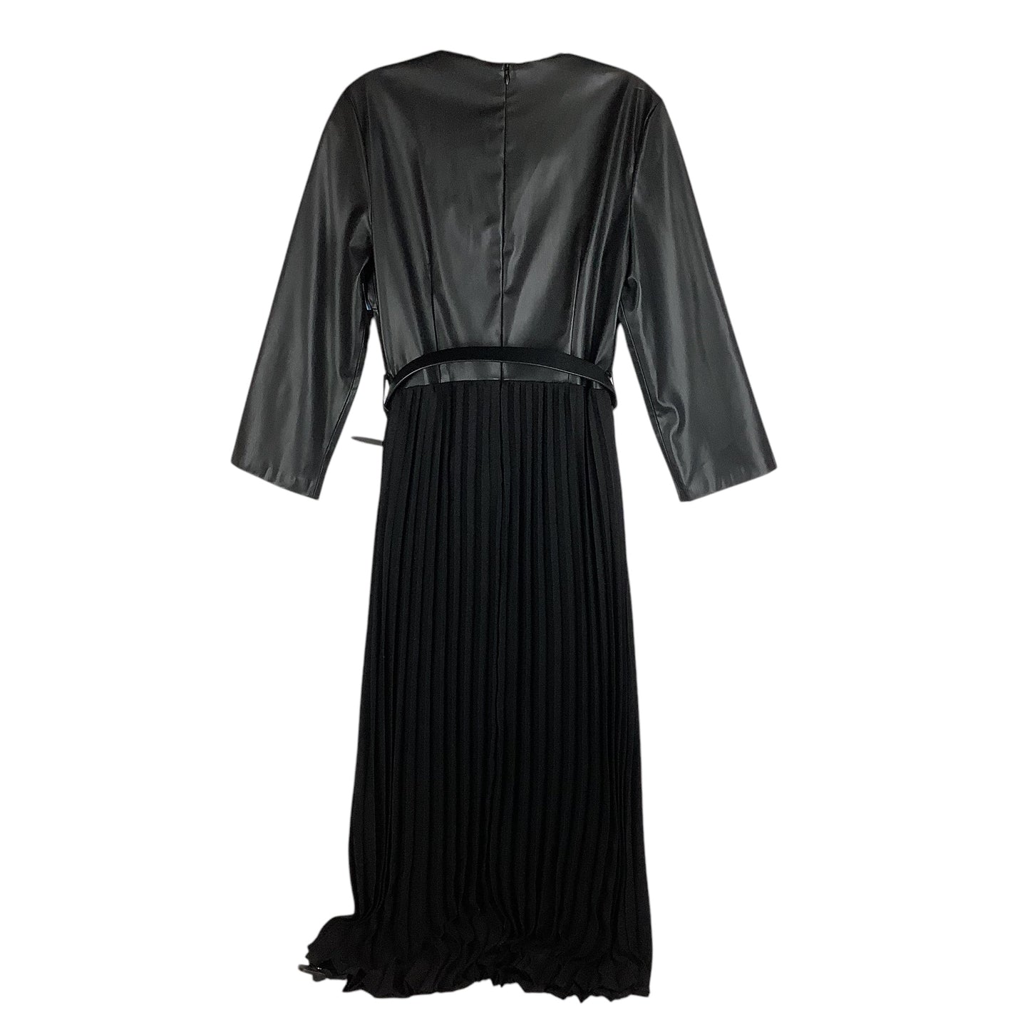 Dress Casual Midi By Zara In Black, Size: M