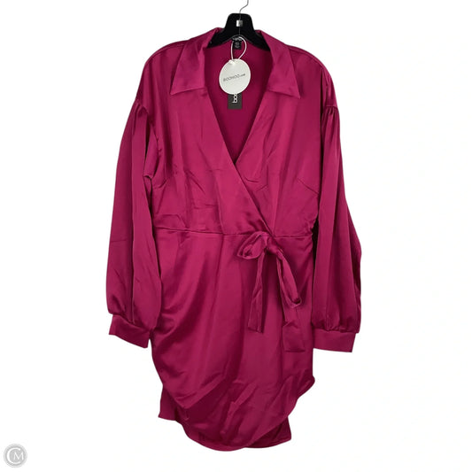 Dress Party Midi By Boohoo Boutique In Pink, Size: 12