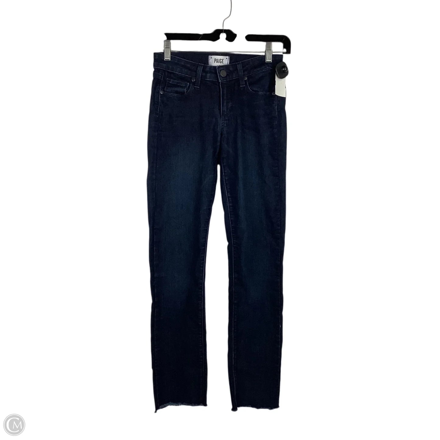Jeans Straight By Paige In Blue Denim, Size: 0