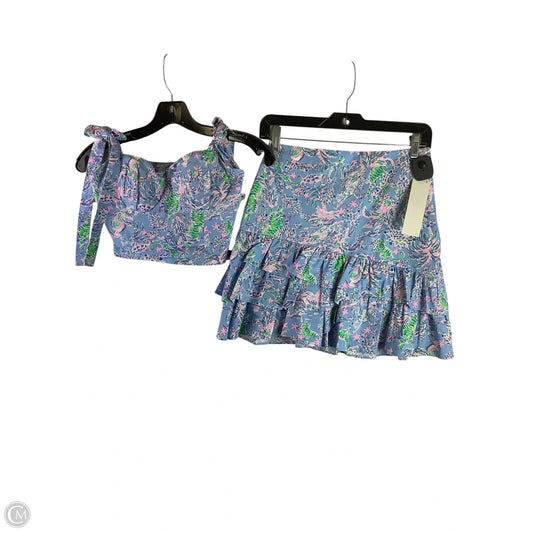 Top Sleeveless Designer By Lilly Pulitzer In Blue, Size: 0