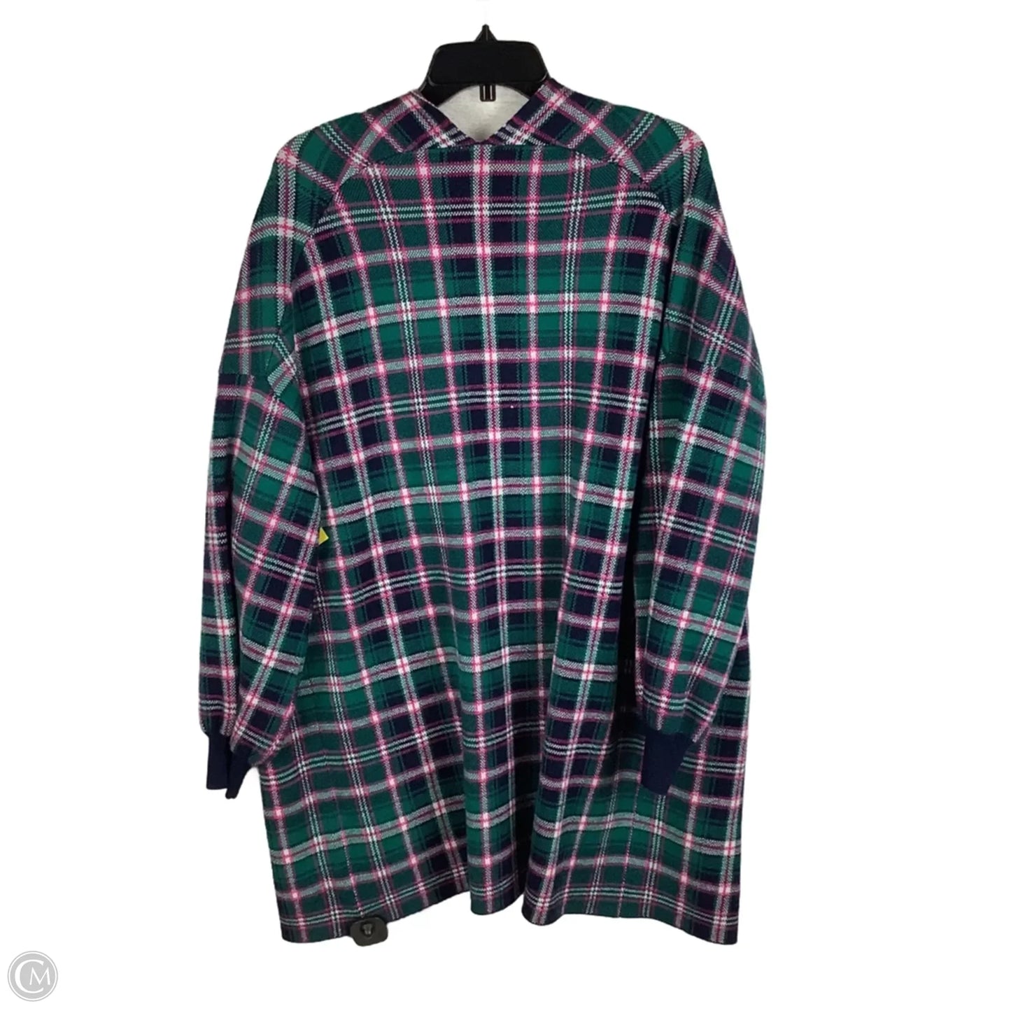 Sweater Cardigan By Crown And Ivy In Plaid Pattern, Size: S