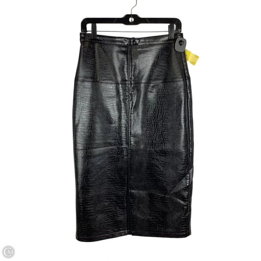 Skirt Midi By Topshop In Black, Size: 6