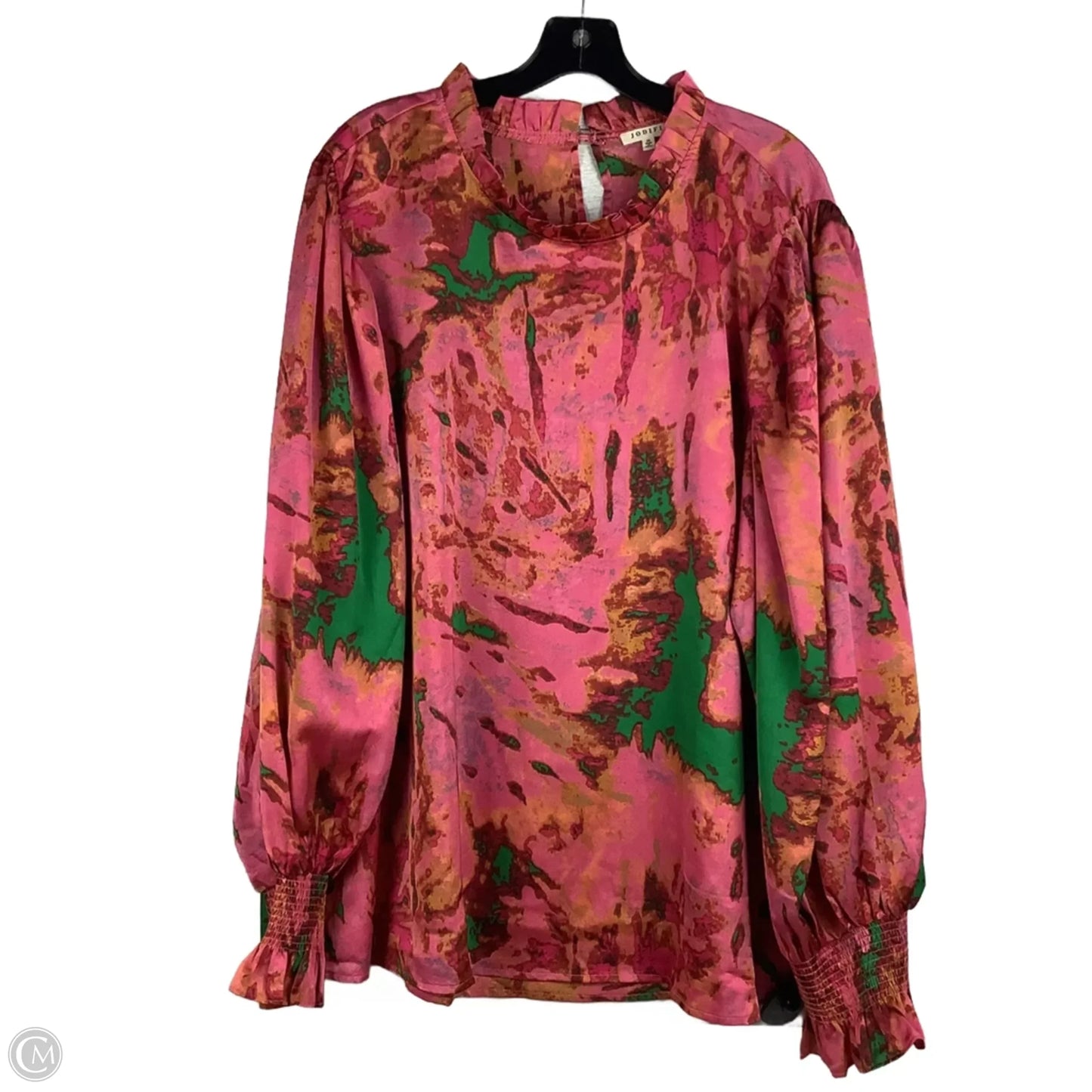 Top Long Sleeve By Jodifl In Pink, Size: 3x