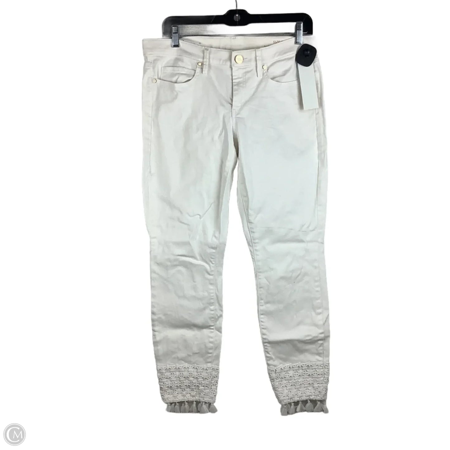 Pants Designer By Lilly Pulitzer In White Denim, Size: 8