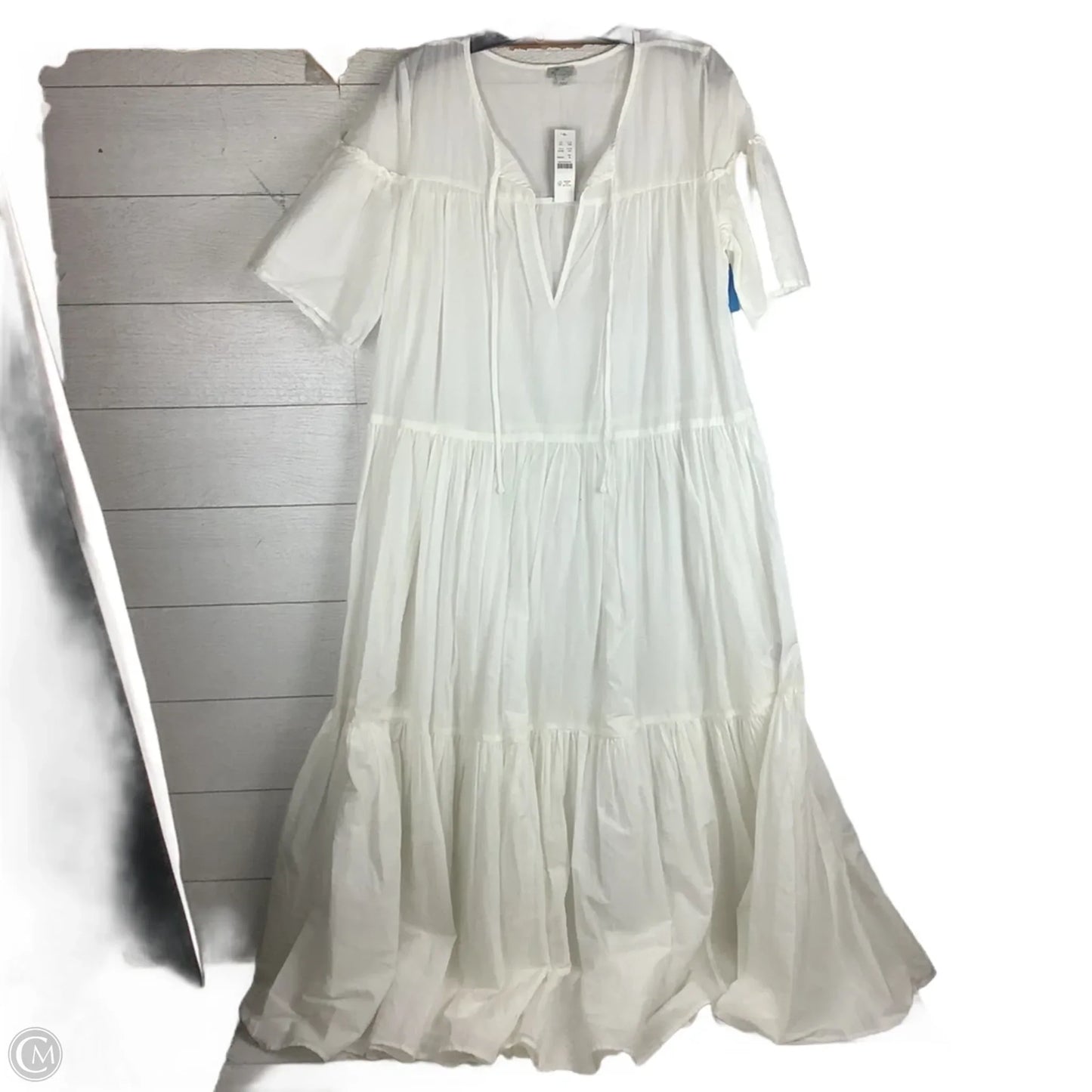 Dress Casual Maxi By J. Crew In White, Size: M