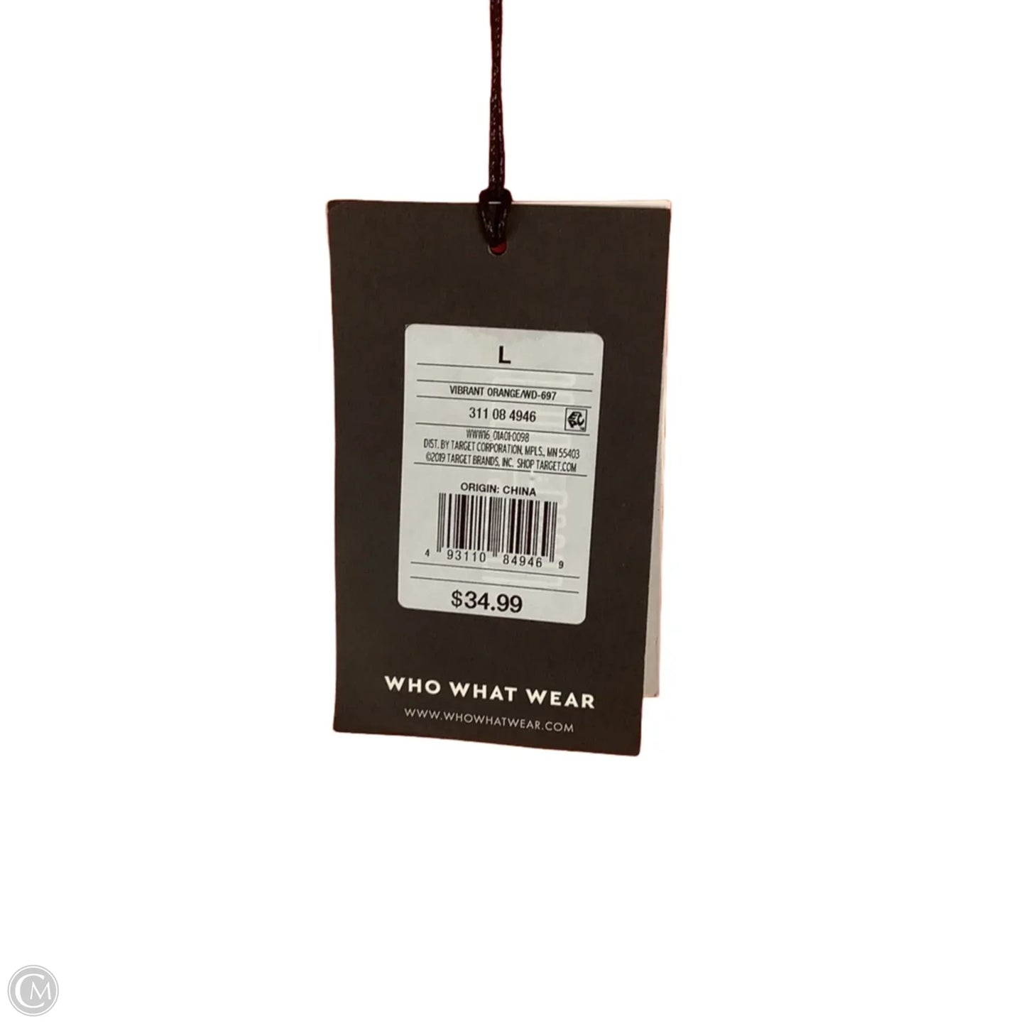 Dress Casual Short By Who What Wear In Orange, Size: L