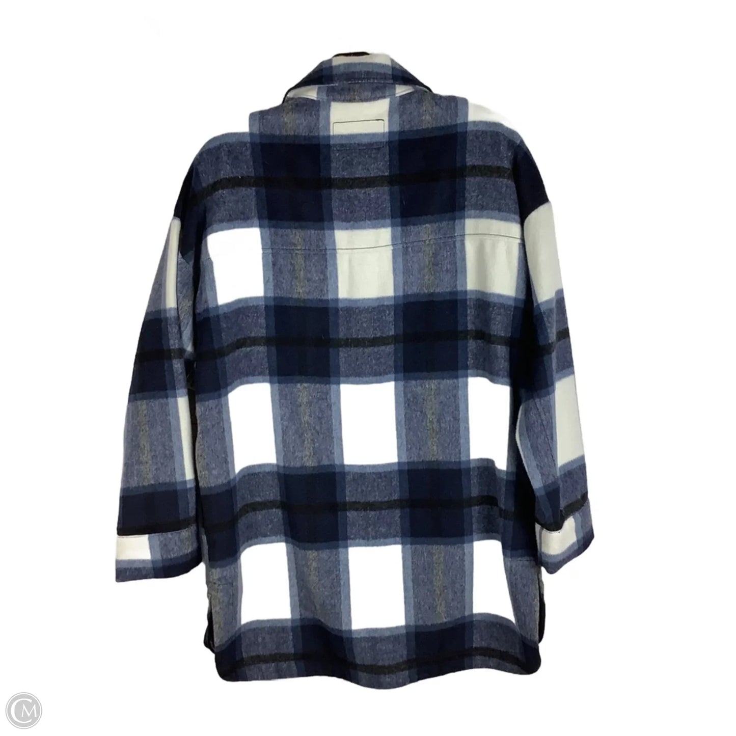 Jacket Shirt By Banana Republic In Navy, Size: Xs