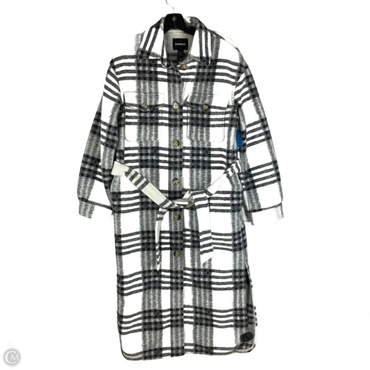Jacket Shirt By Express In Plaid Pattern, Size: S