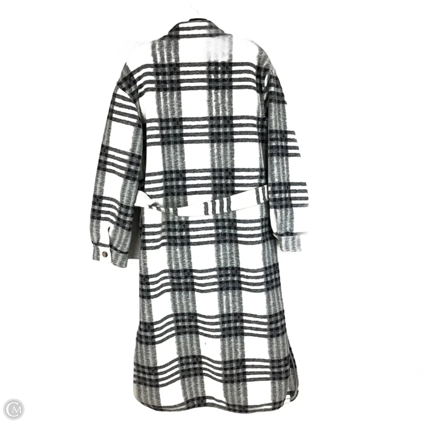 Jacket Shirt By Express In Plaid Pattern, Size: S