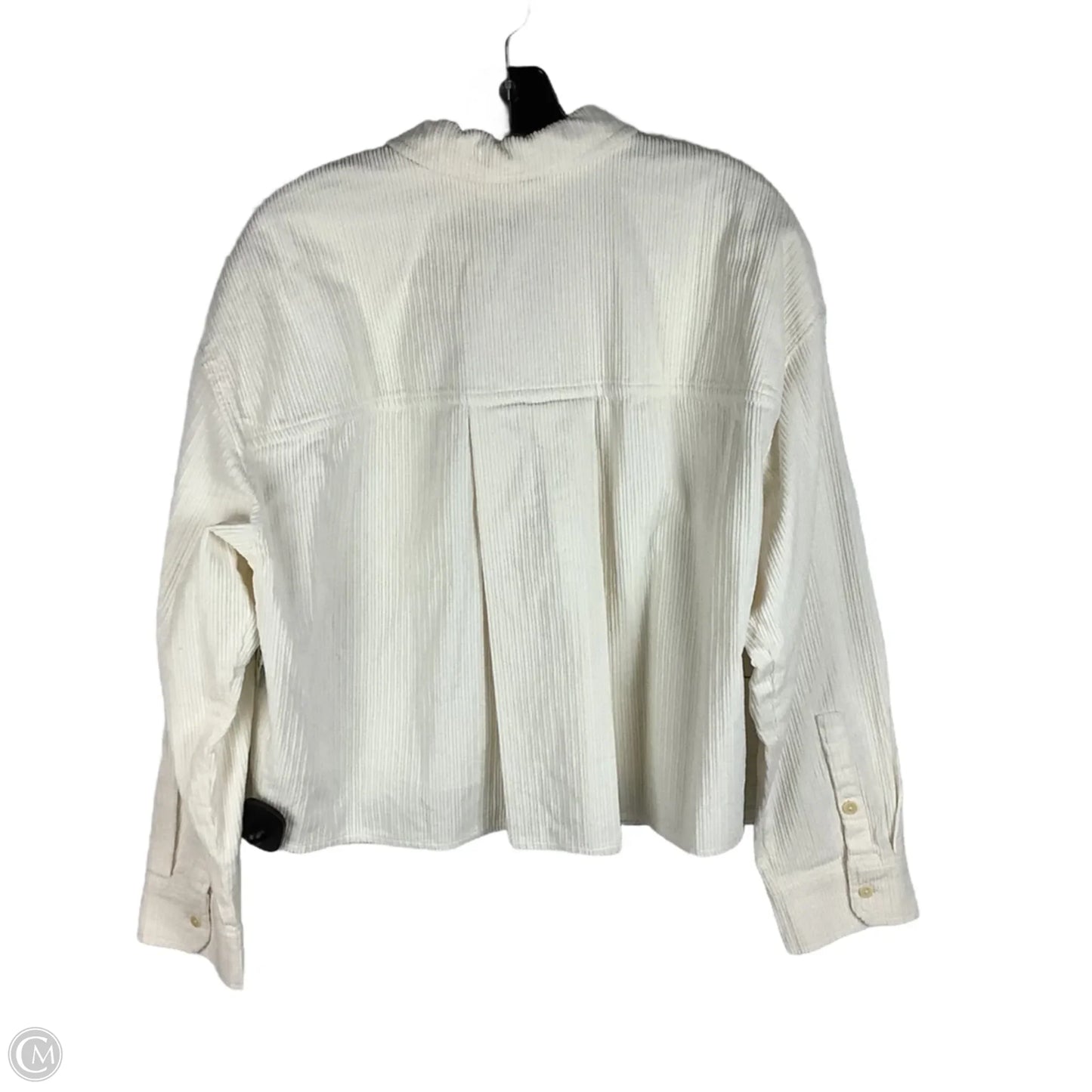 Jacket Shirt By Madewell In Cream, Size: M