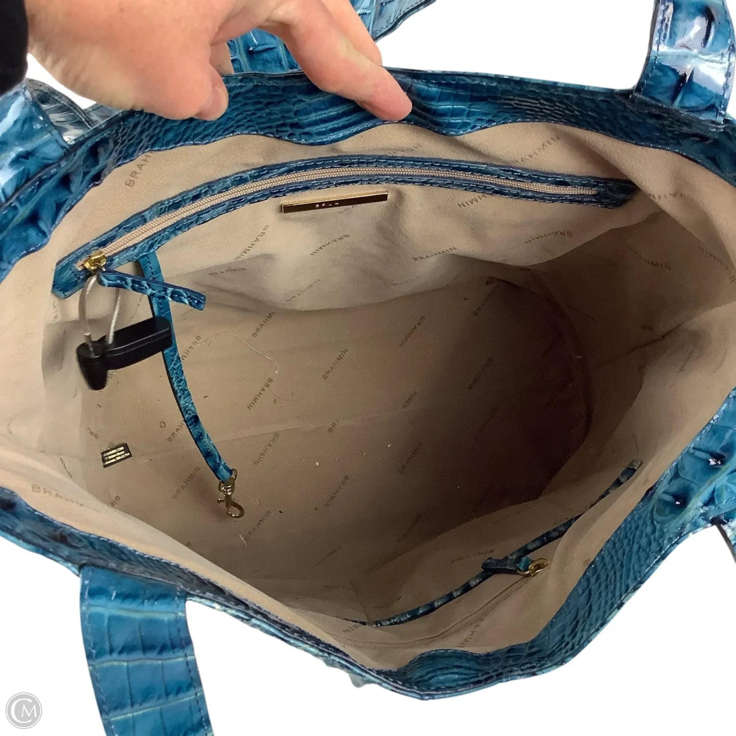 Handbag Designer By Brahmin, Size: Medium