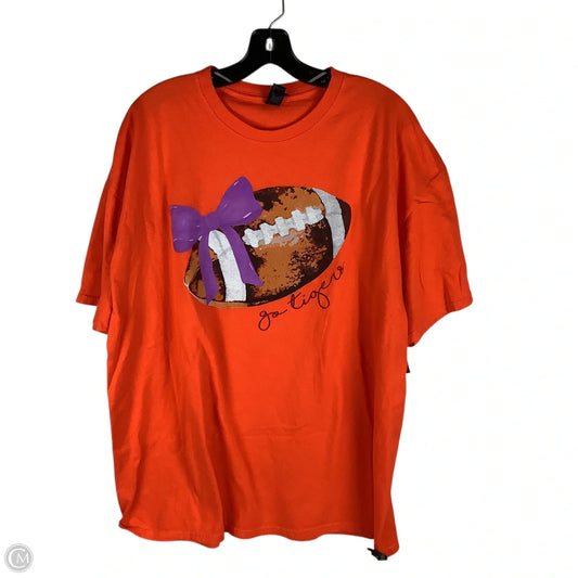 Top Short Sleeve Basic By Gildan In Orange, Size: 2x