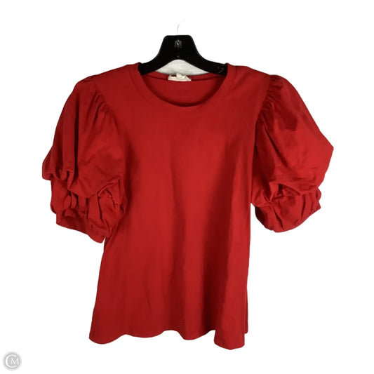 Top Short Sleeve By Entro In Red, Size: L