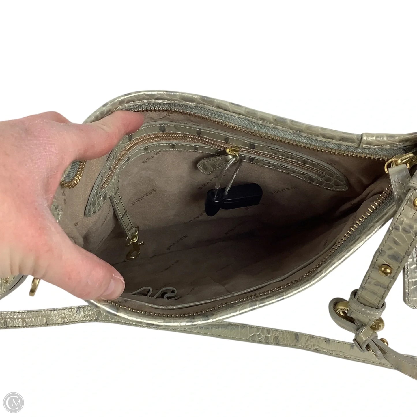 Crossbody Designer By Brahmin, Size: Medium