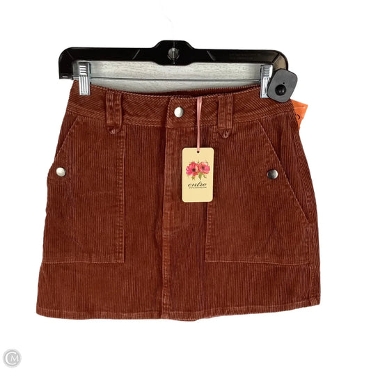 Skirt Mini & Short By Entro In Brown, Size: S