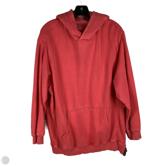 Sweatshirt Hoodie By Aerie In Coral, Size: M