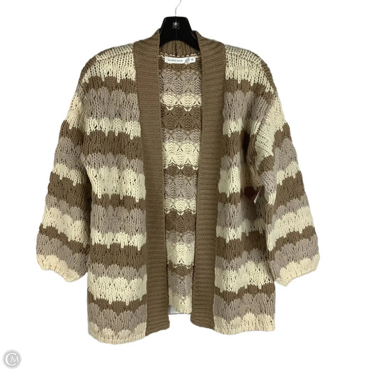 Sweater Cardigan By Altard State In Cream & Tan, Size: Xs