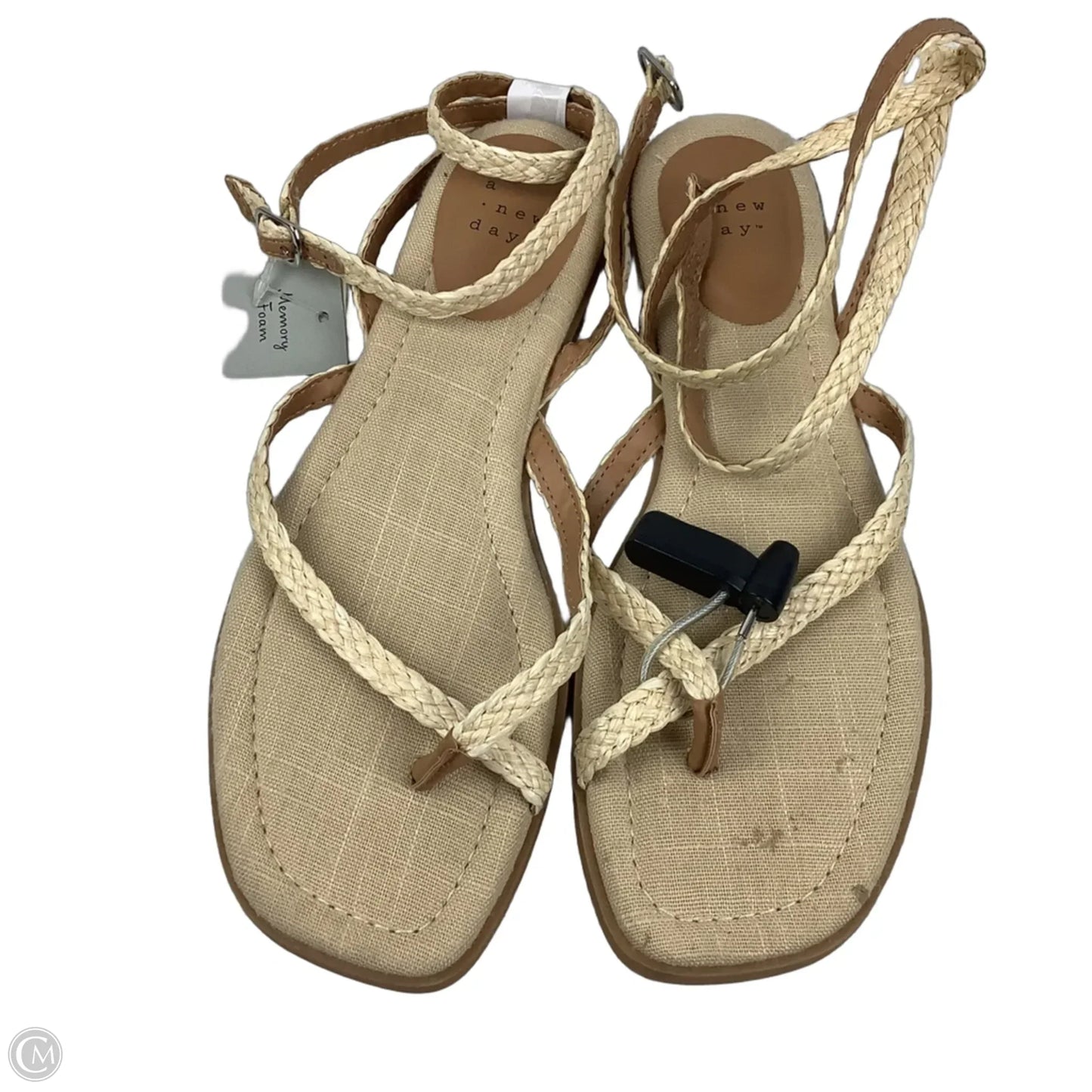 Sandals Flats By A New Day In Tan, Size: 8.5