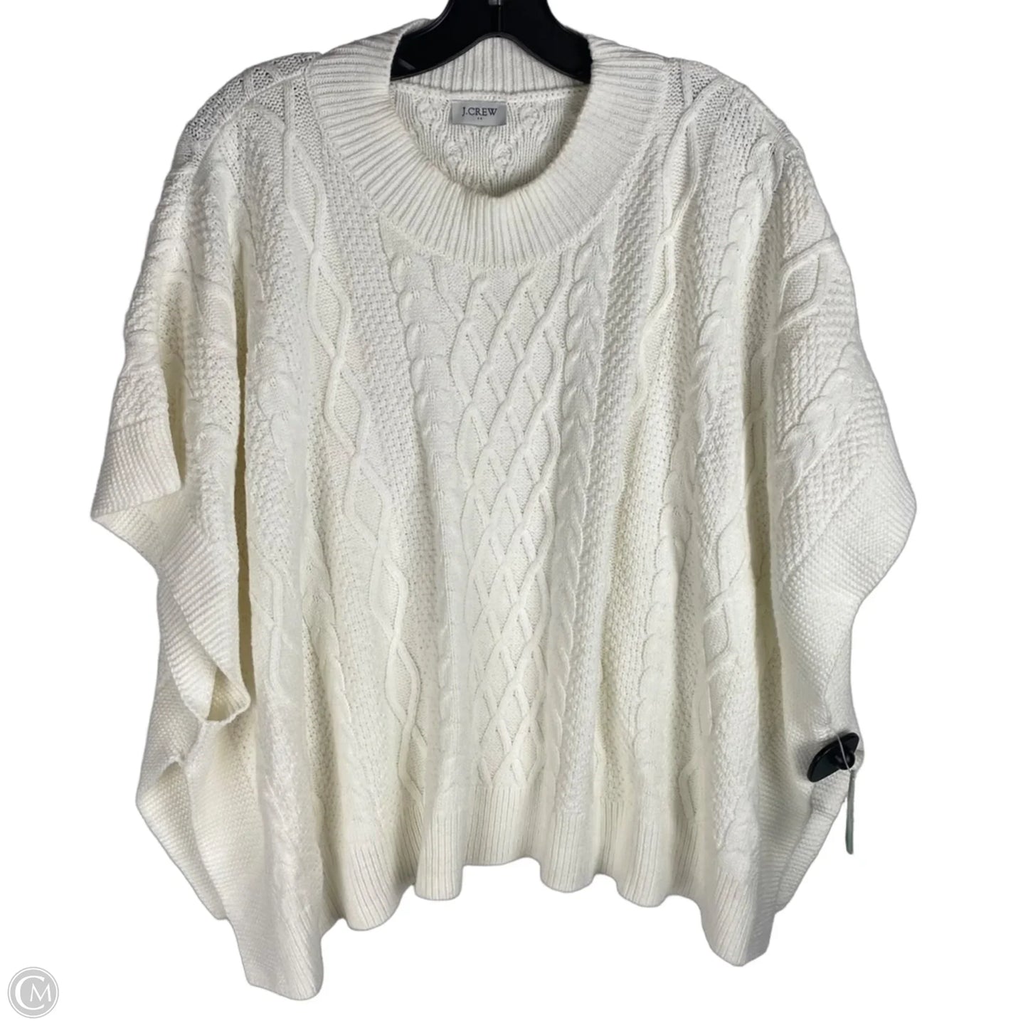 Sweater Short Sleeve By J. Crew In White, Size: Osfm