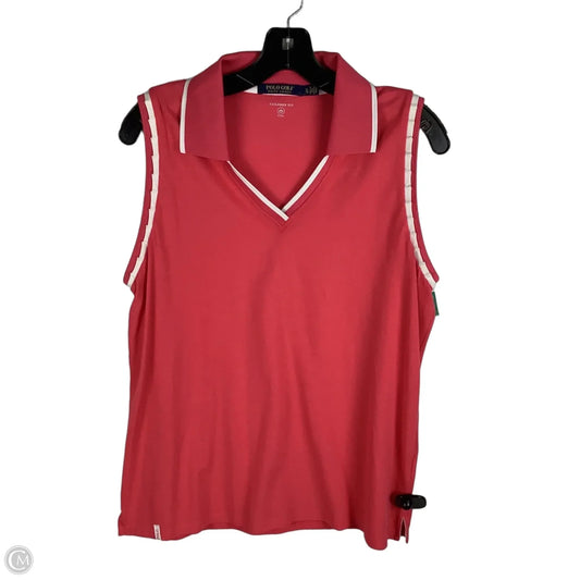 Athletic Tank Top By Polo Ralph Lauren In Pink, Size: Xl