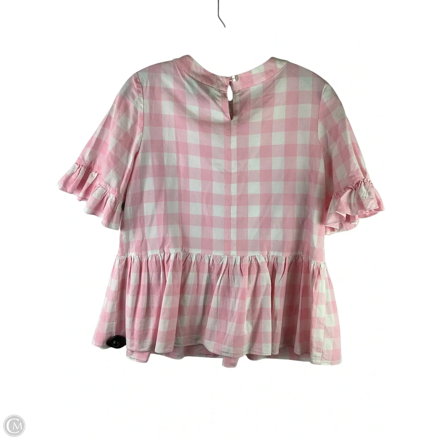 Top Short Sleeve By Cmc In Pink, Size: L
