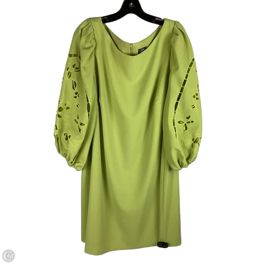 Dress Party Short By Vince Camuto In Chartreuse, Size: 16