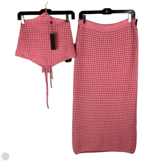 Skirt Set 2pc By Gianni Bini In Pink, Size: L