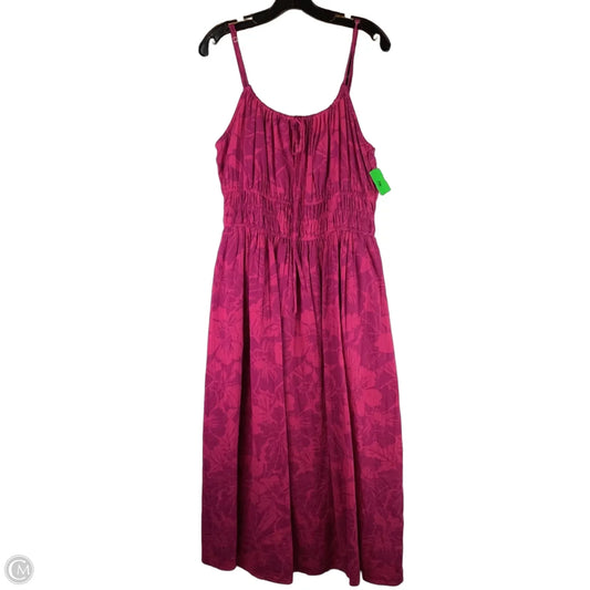 Dress Casual Midi By Gap In Pink, Size: Xl