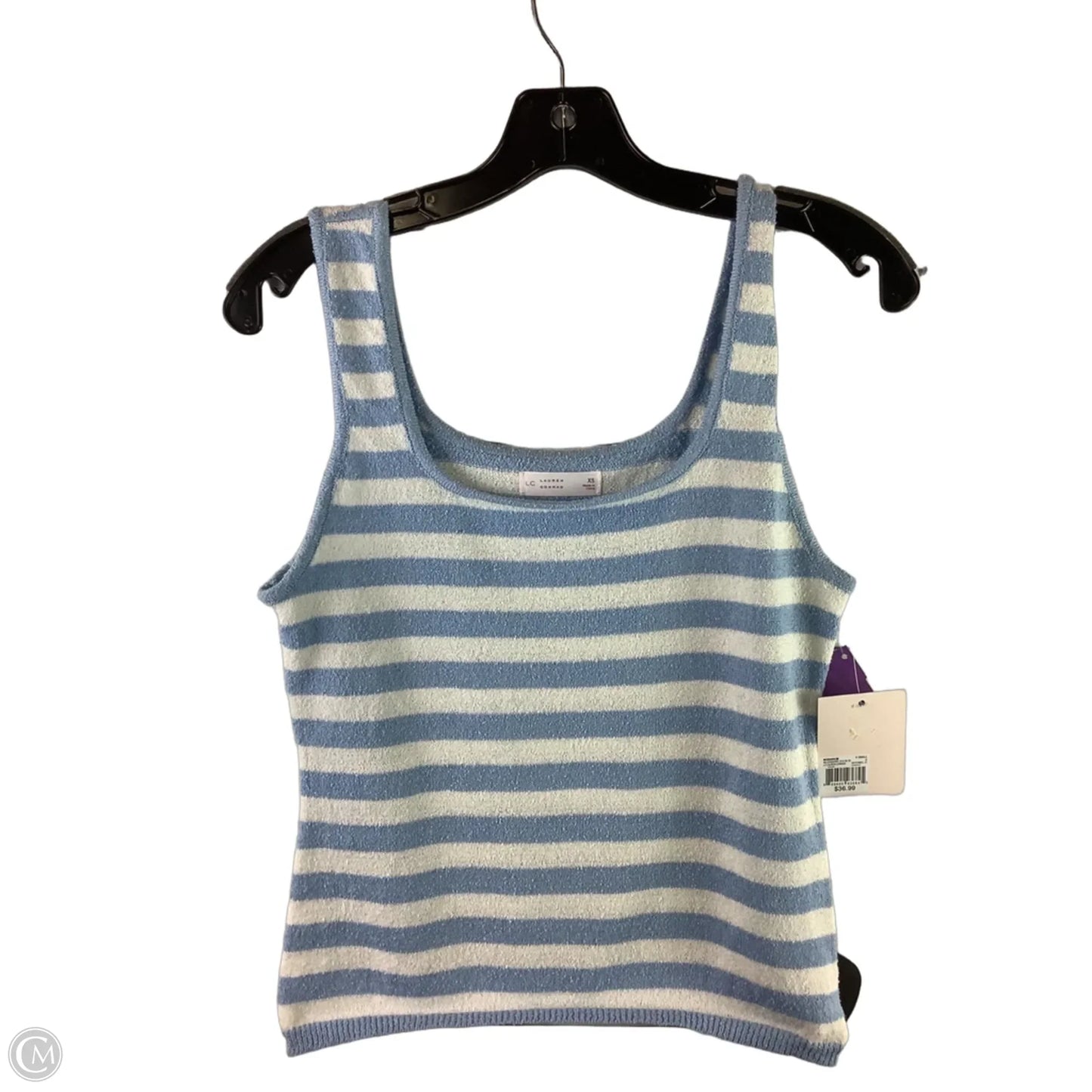 Top Sleeveless By Lc Lauren Conrad In Striped Pattern, Size: Xs