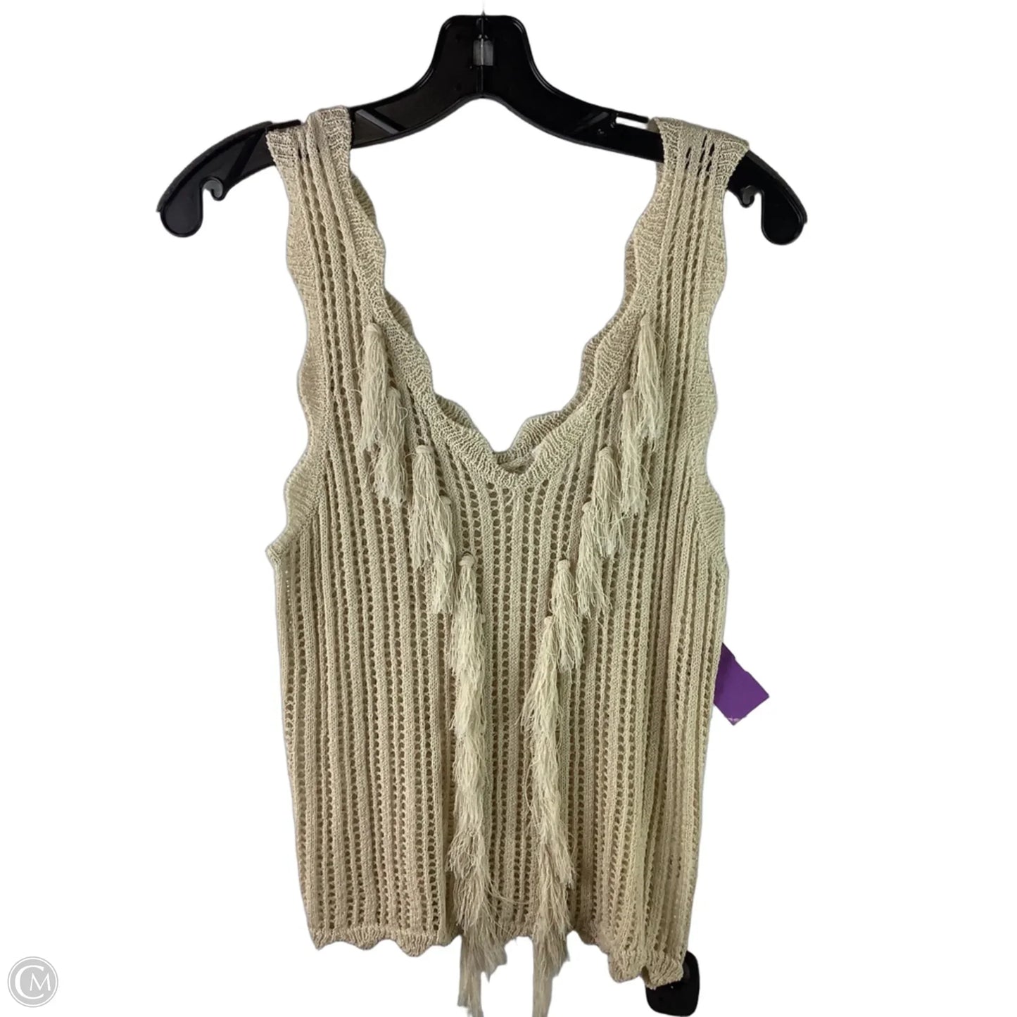 Top Sleeveless By Line & Dot In Cream, Size: S