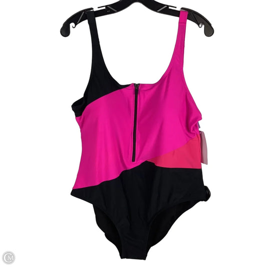 Swimsuit By Clothes Mentor In Pink, Size: 2x