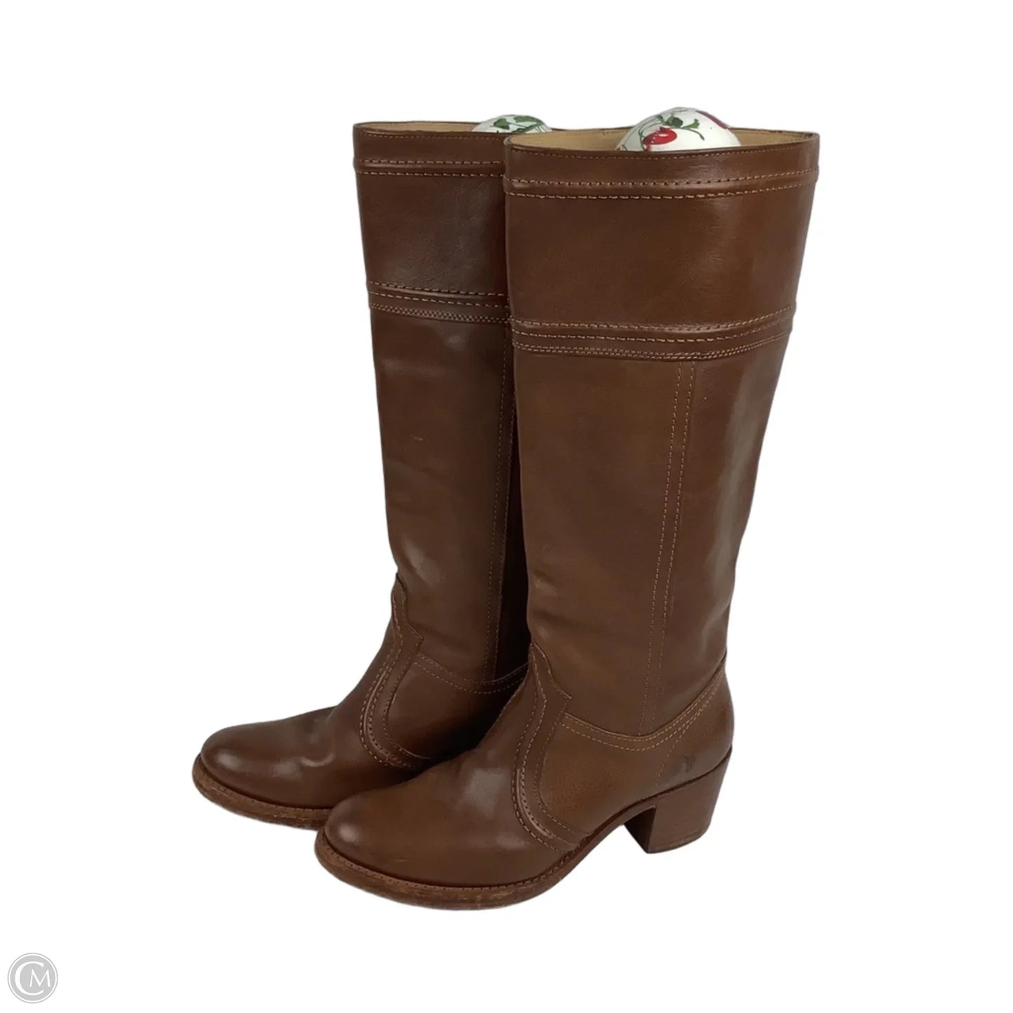 Boots Designer By Frye In Brown, Size: 7.5