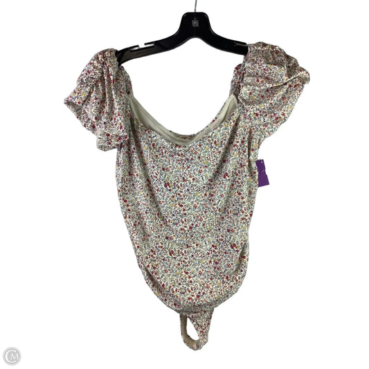 Bodysuit By Free People In Floral Print, Size: L