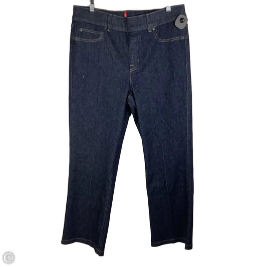 Jeans Cropped By Spanx In Blue Denim, Size: Xl