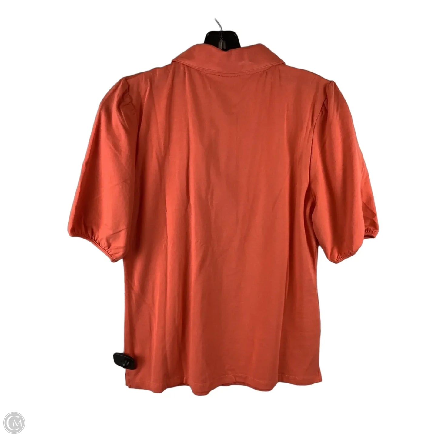 Top Short Sleeve By Elizabeth Mckay In Coral, Size: M