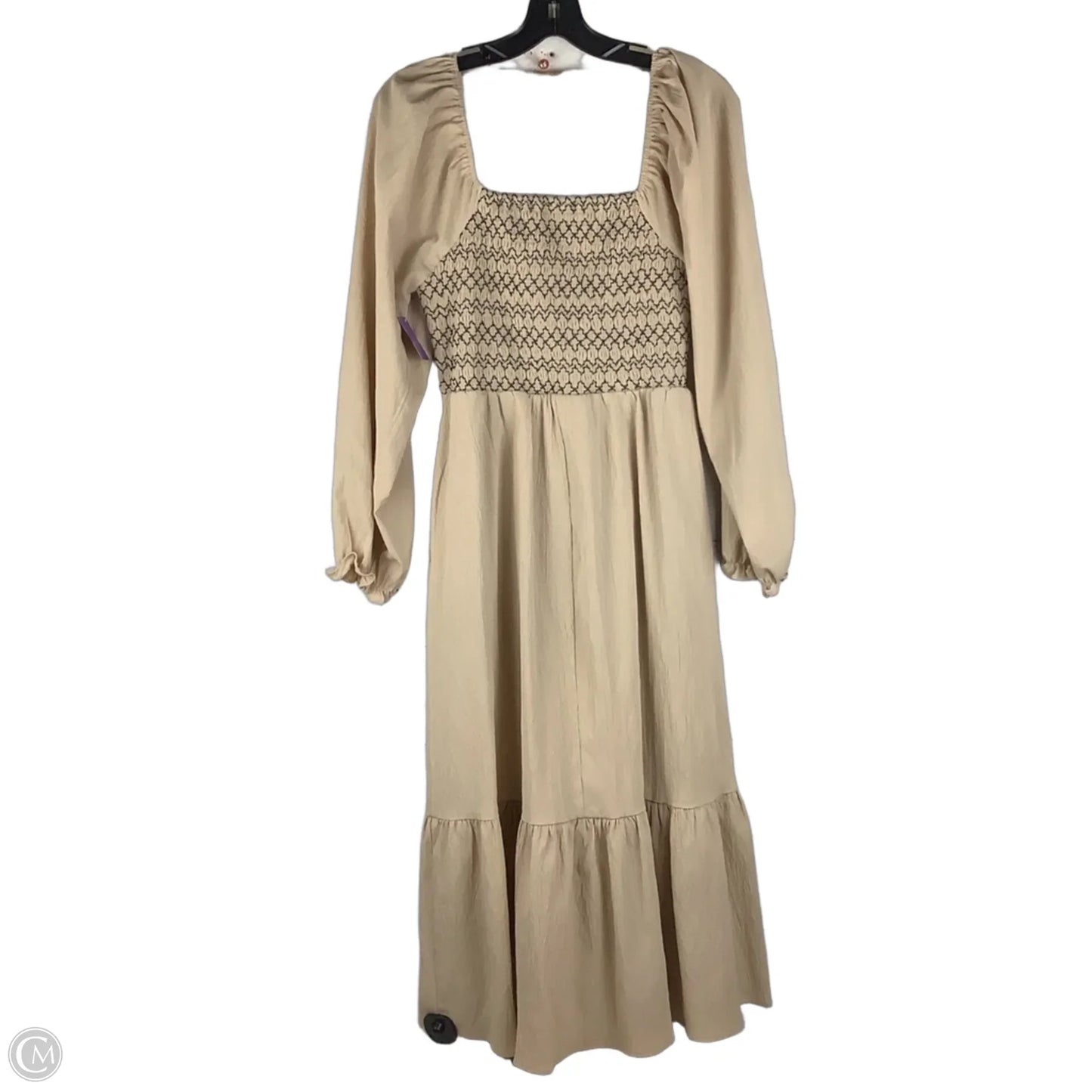 Dress Casual Midi By Baltic Born In Tan, Size: M