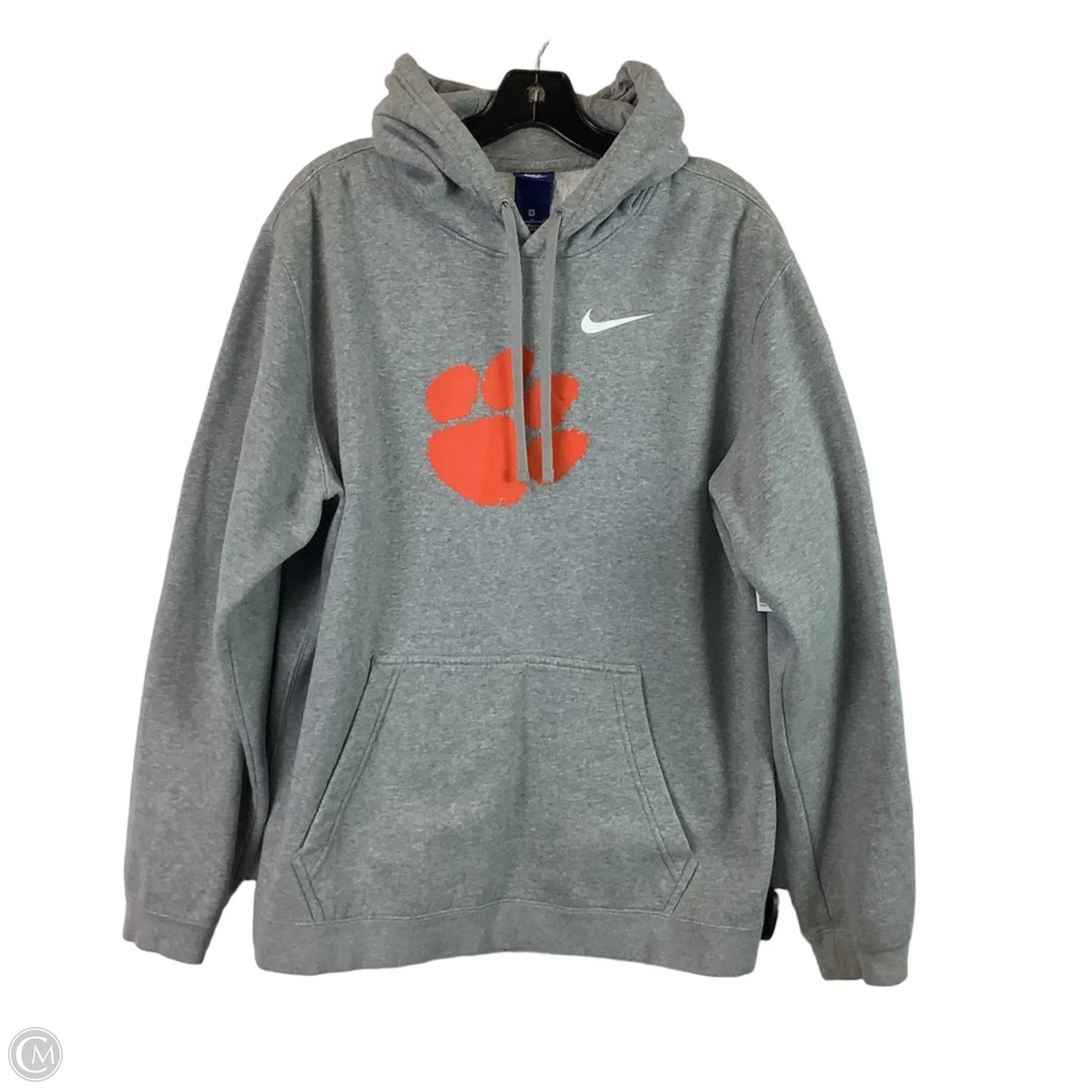 Athletic Sweatshirt Hoodie By Nike Apparel In Grey, Size: Xl