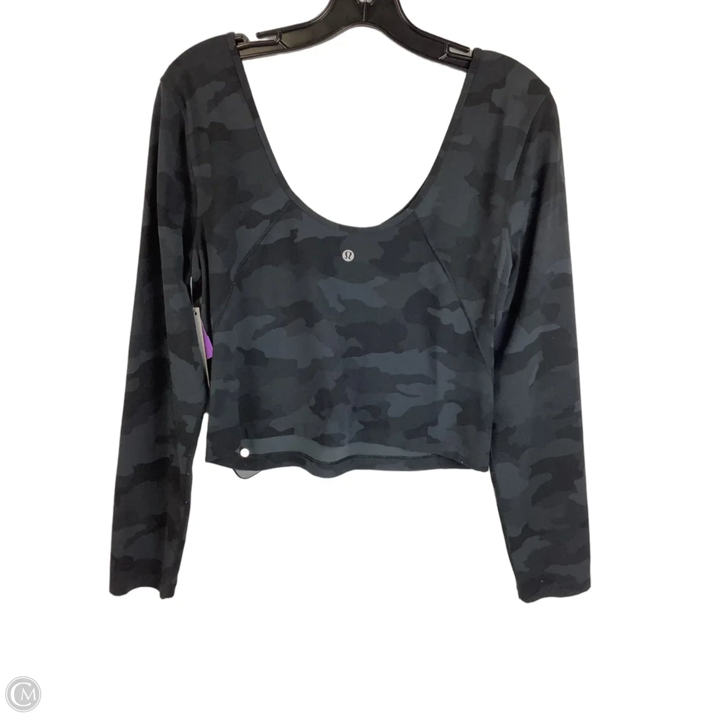 Athletic Top Long Sleeve Crewneck By Lululemon In Camouflage Print