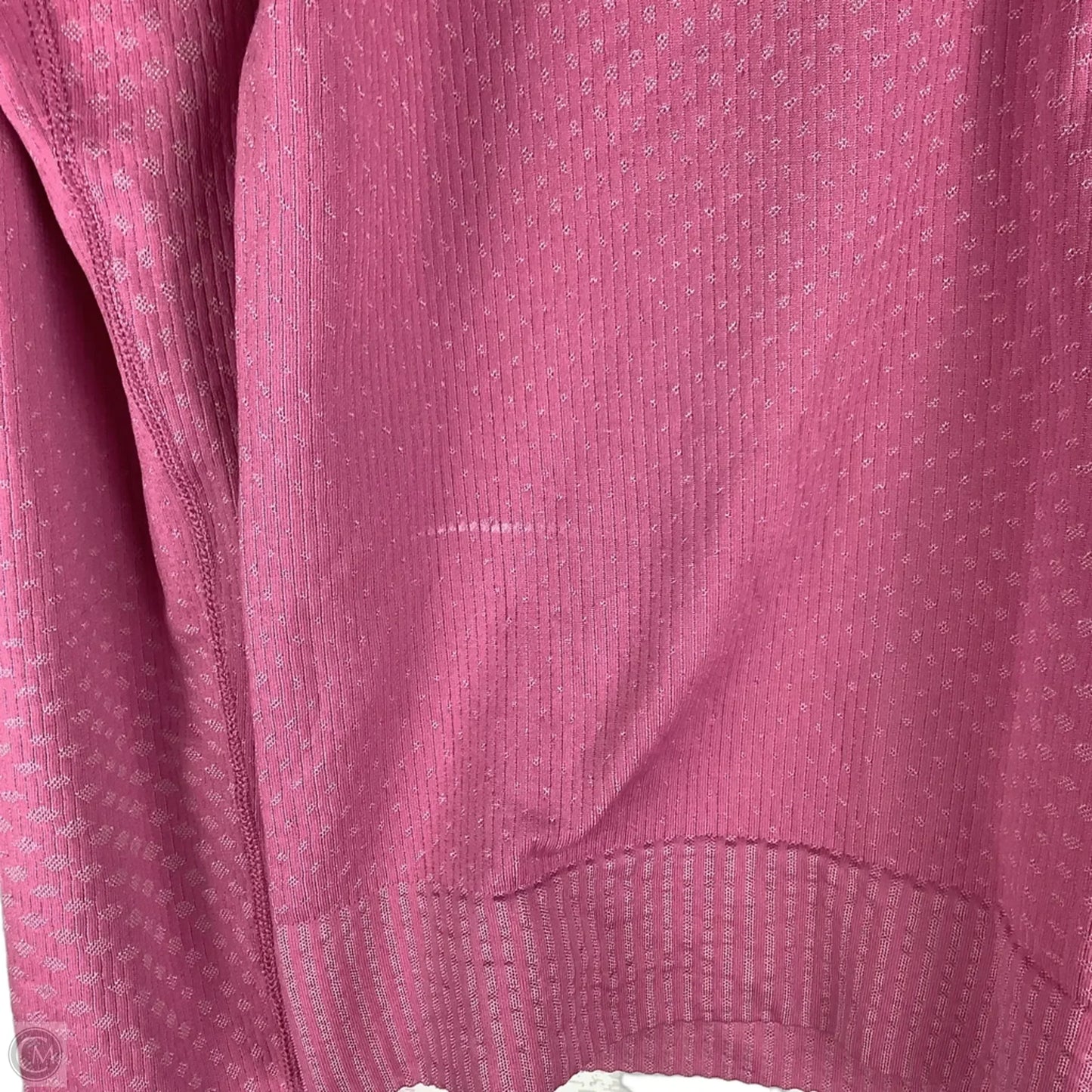 Athletic Top Long Sleeve Collar By Lululemon In Pink, Size: 6