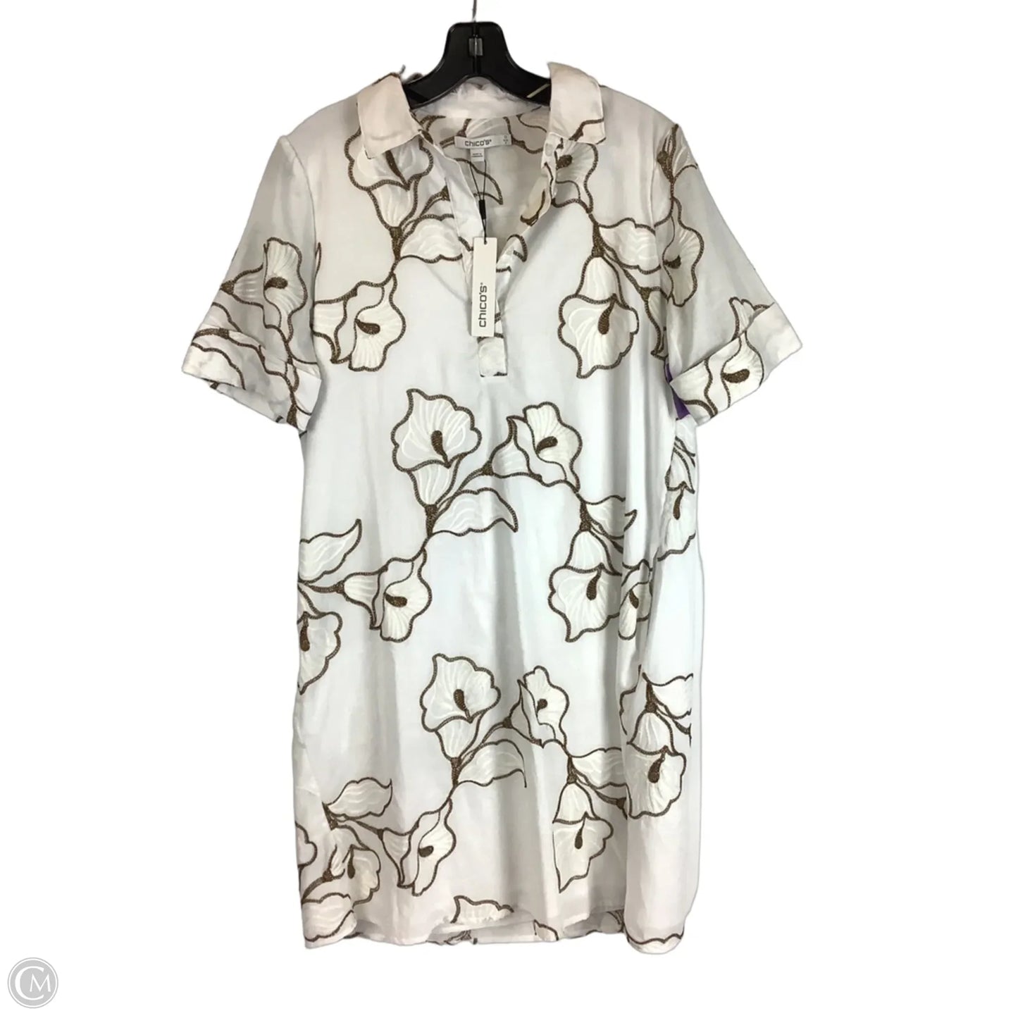 Dress Casual Short By Chicos In White, Size: 4