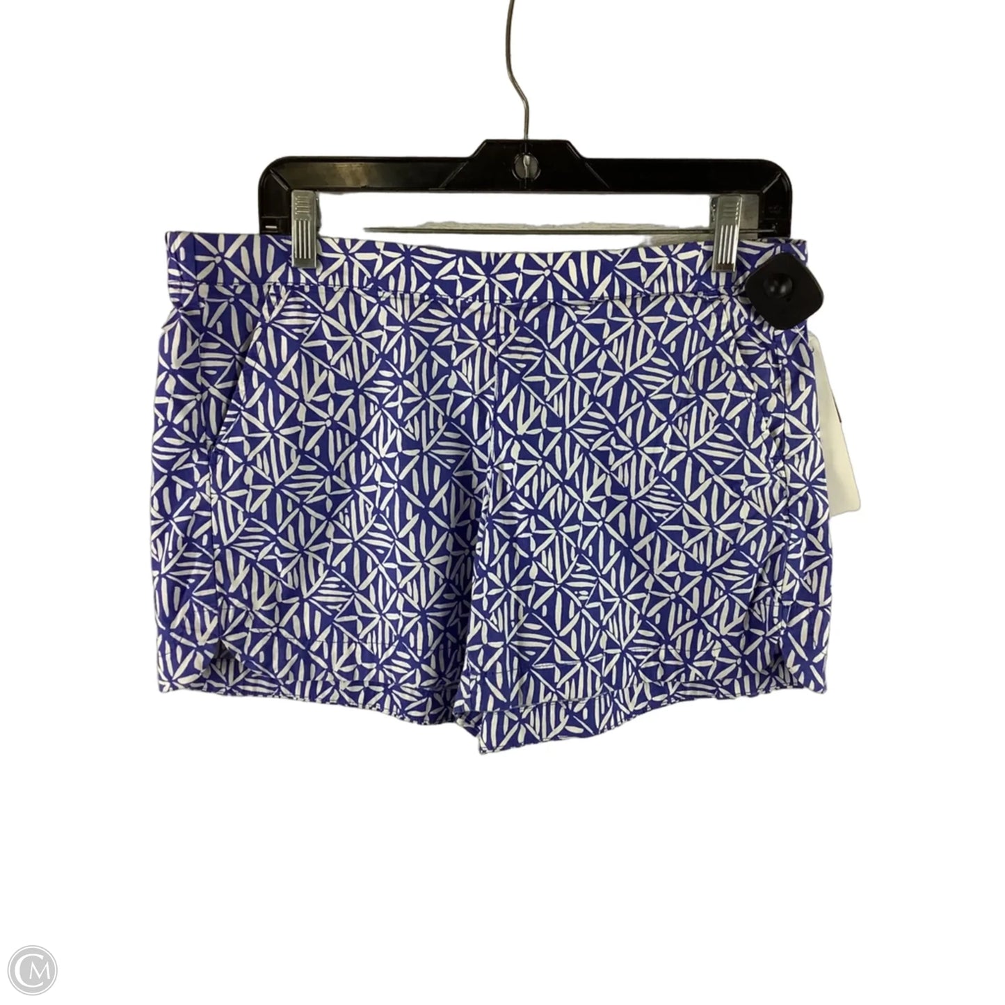 Shorts Designer By Lilly Pulitzer In Blue & White, Size: M