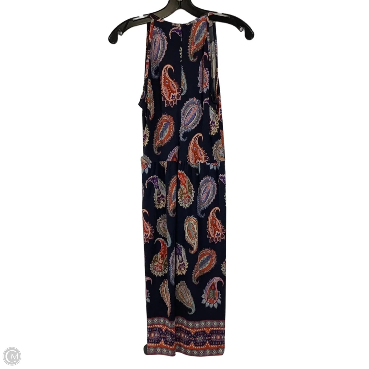Dress Designer By Tory Burch In Paisley Print 100% silk,  Size: Xs