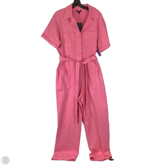 Jumpsuit By Skies Are Blue In Pink Denim, Size: Xl