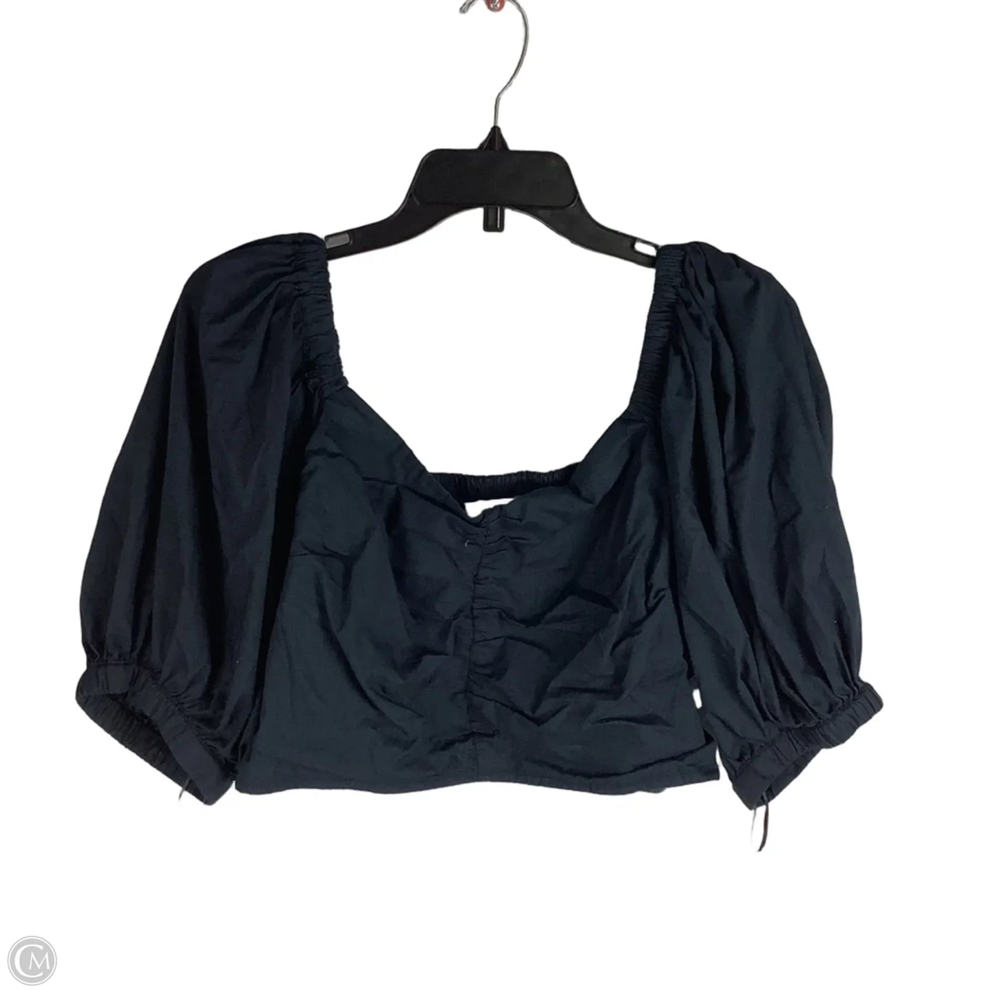 Top Short Sleeve By Abercrombie And Fitch In Black, Size: Xl
