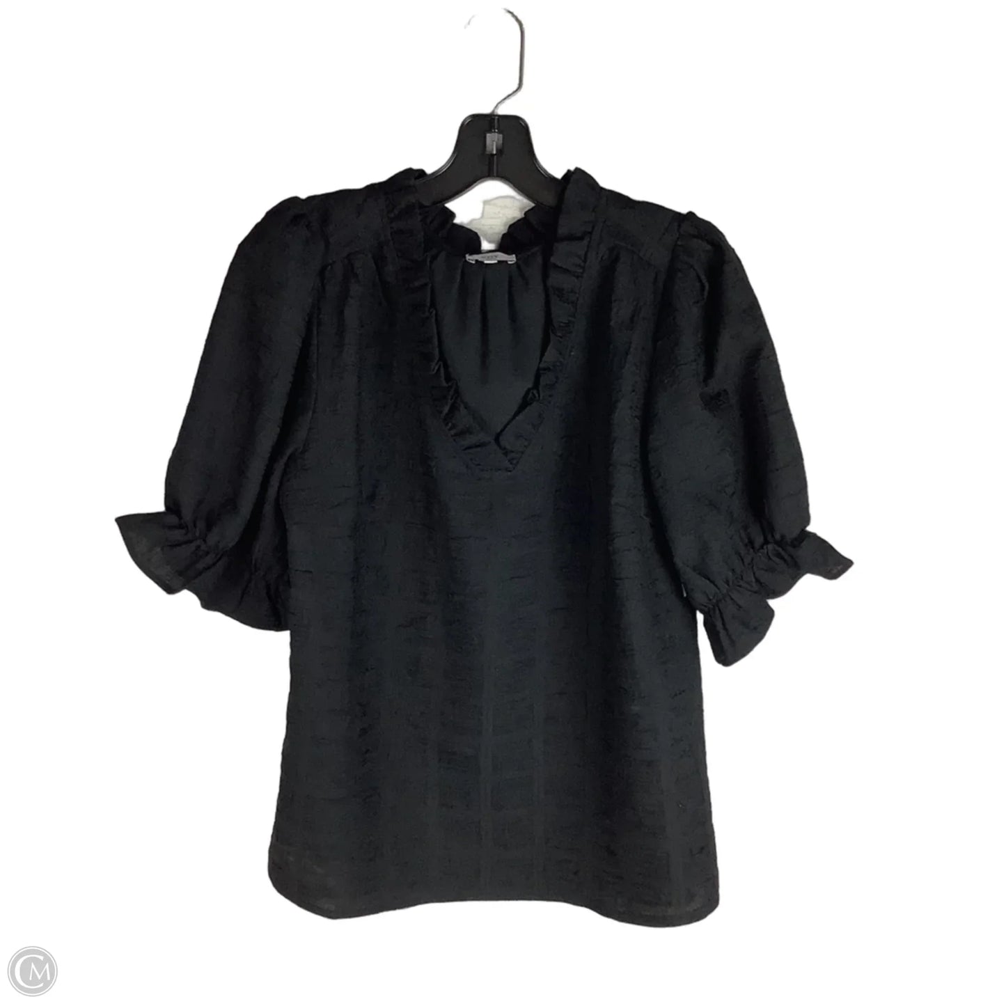 Top Short Sleeve By Voy In Black, Size: S