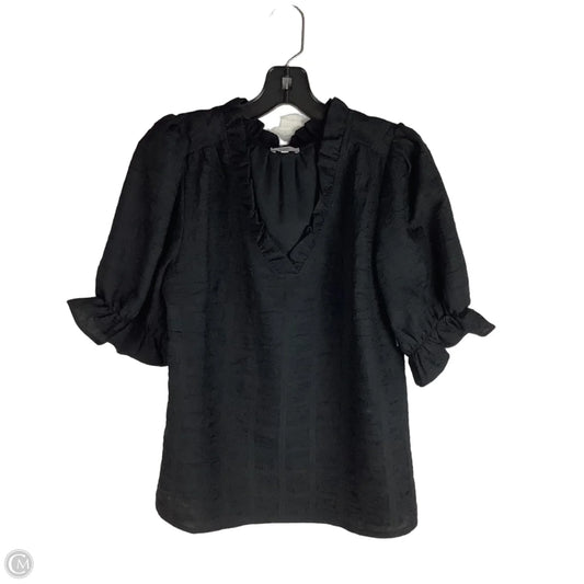 Top Short Sleeve By Voy In Black, Size: S