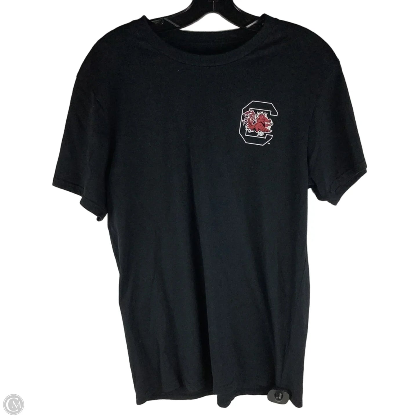 Top Short Sleeve Basic By Champion In Black, Size: M, first picture is back of shirt