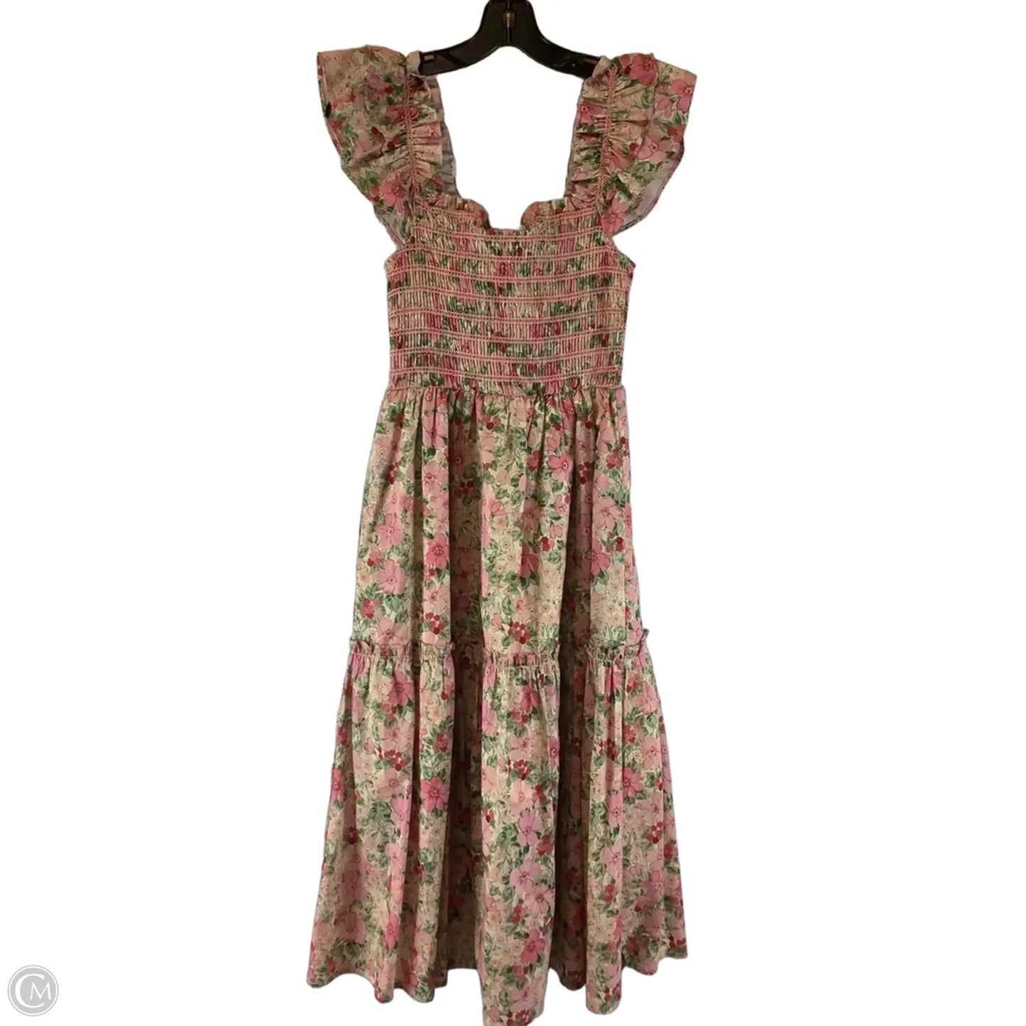 Dress Casual Midi By Cmc In Floral Print, Size: Xs