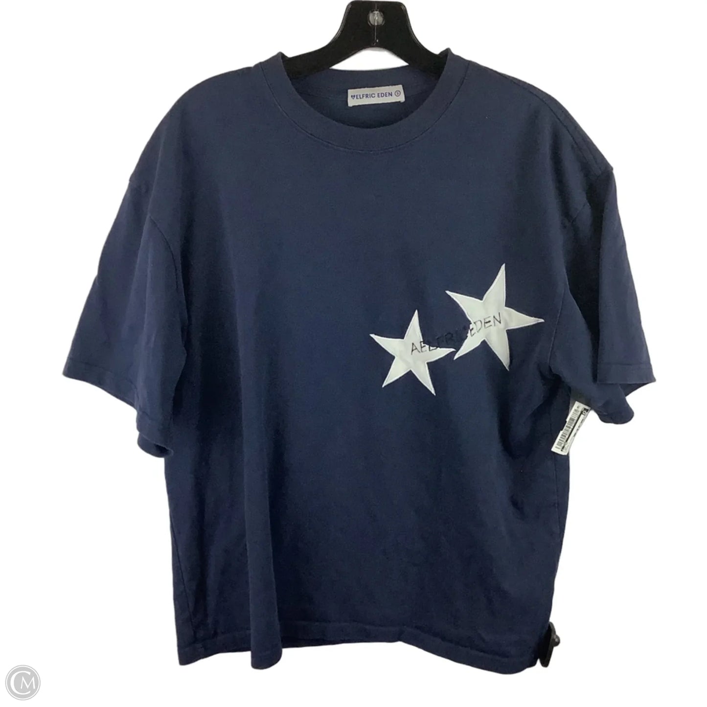 Top Short Sleeve By Cmc In Navy, Size: S