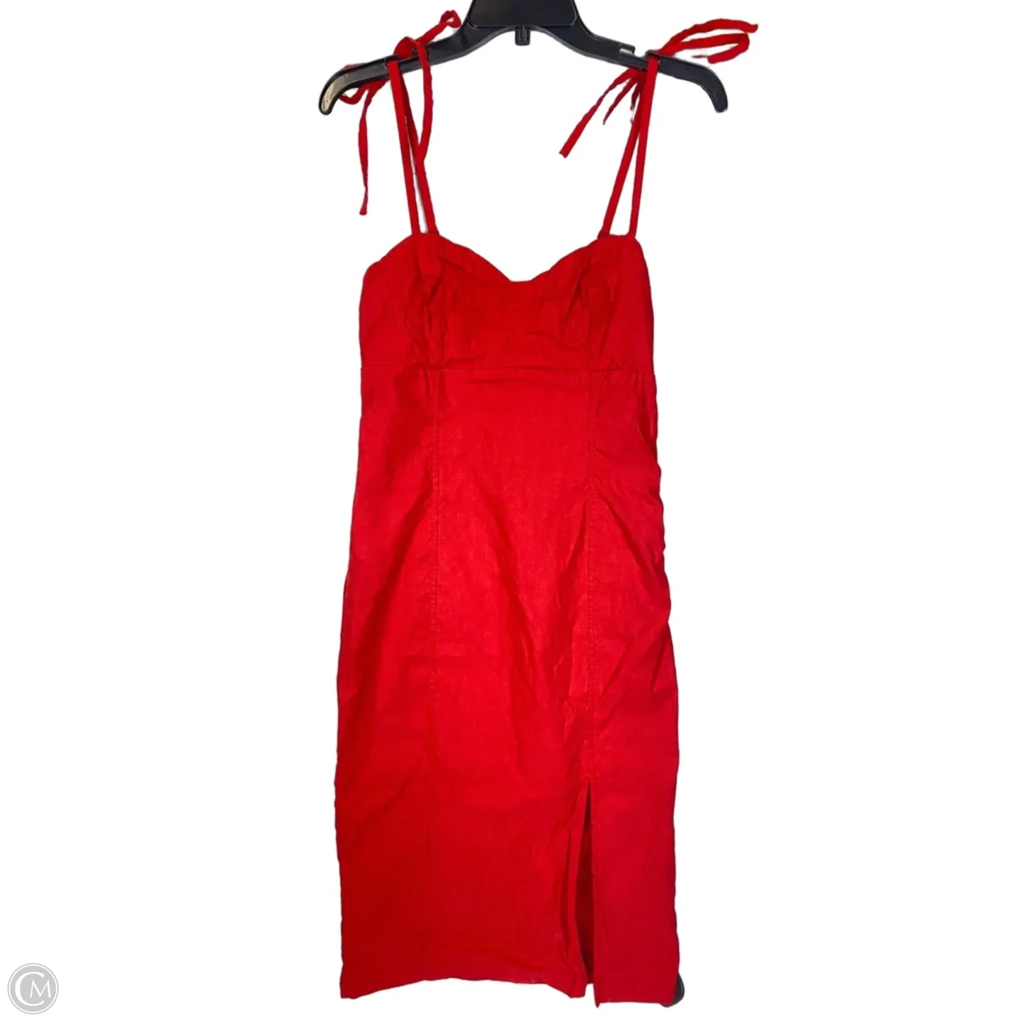 Dress Casual Midi By Anthropologie In Red, Size: S